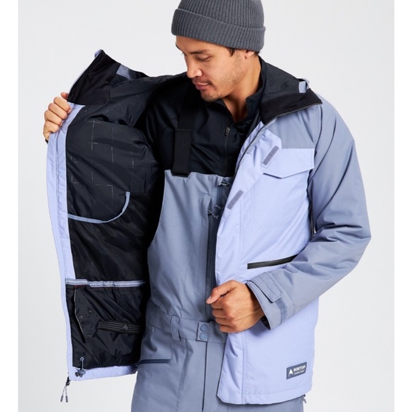 Burton Covert Jacket Folkstone Gray Foxglove Violet - Picture 3 of 8